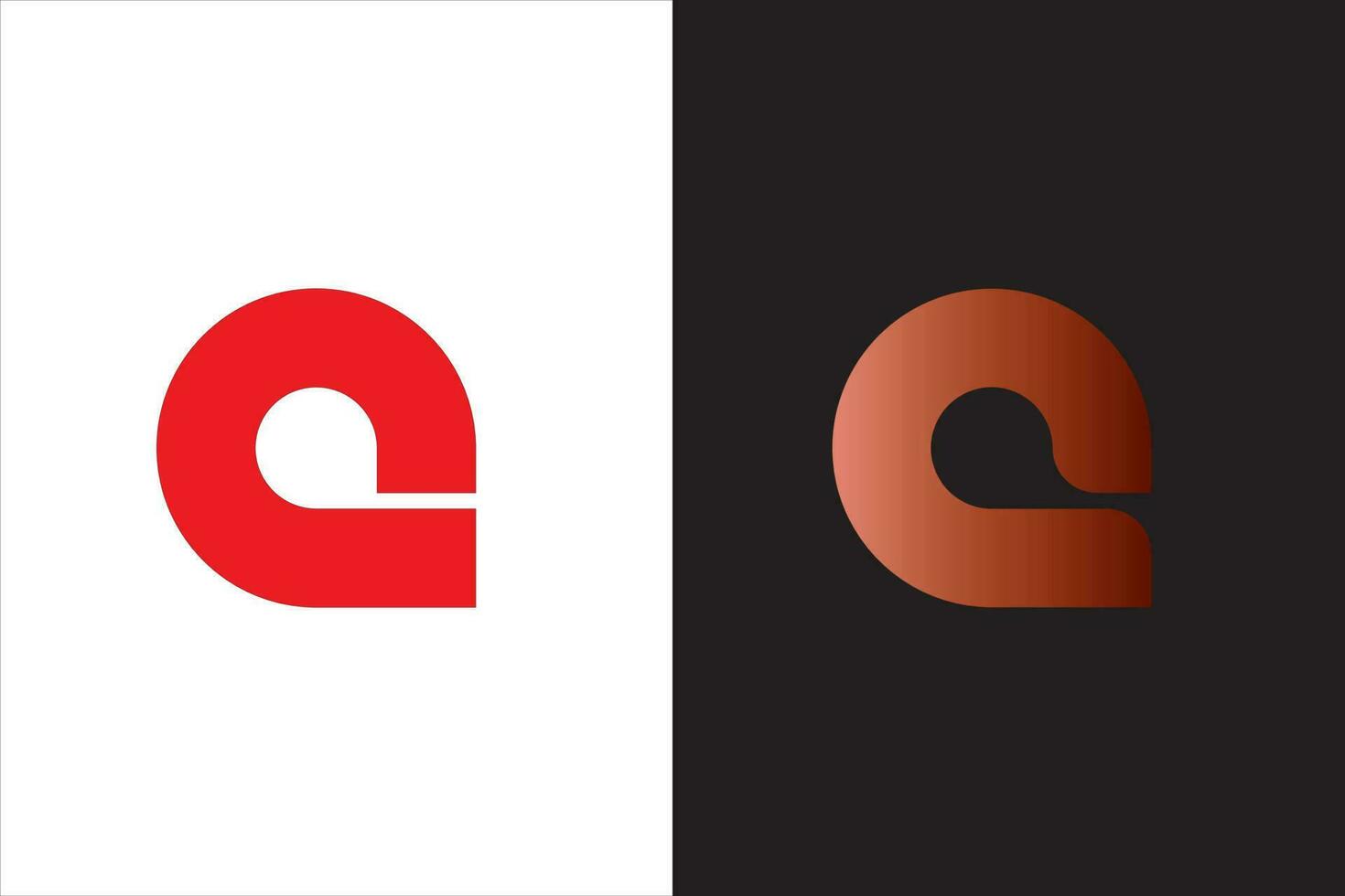 een logo met minimalistisch ontwerp, brief logo vector