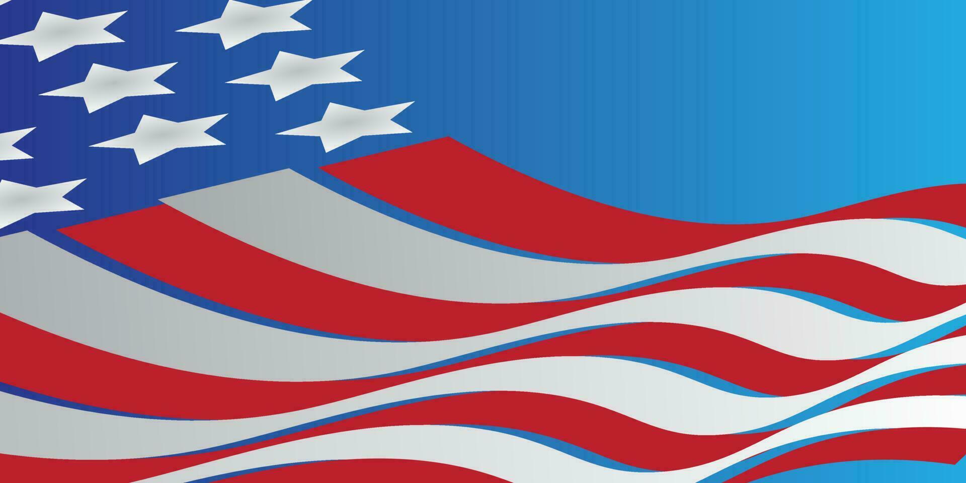 achtergrond ontwerp met Amerikaans onafhankelijkheid dag thema vector