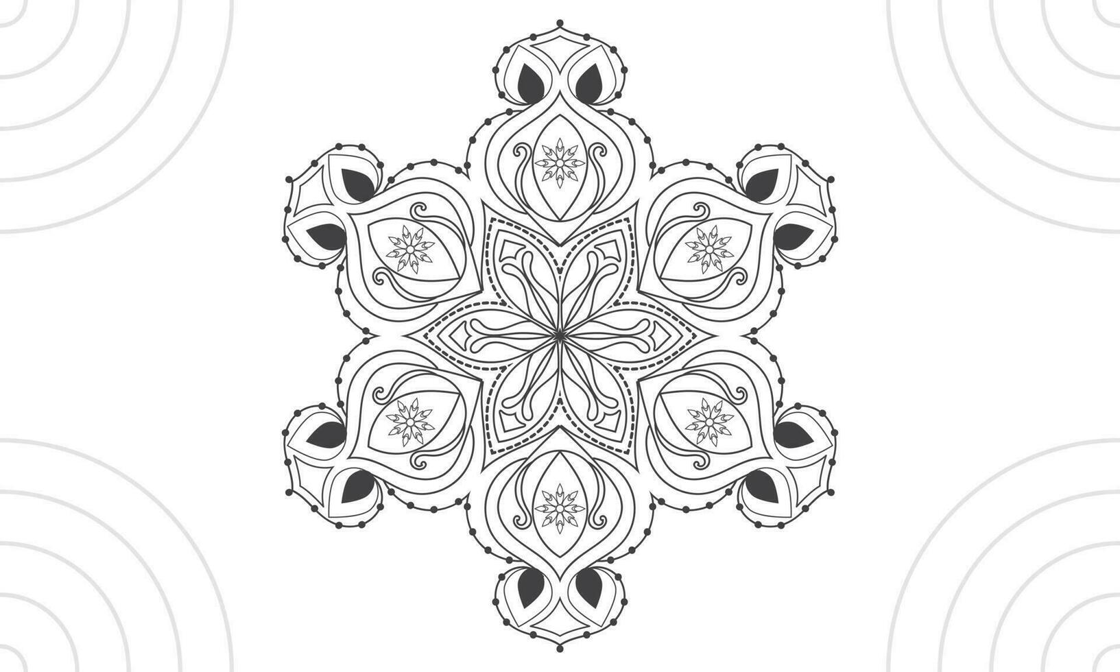 mandala ontwerp, mandala vector ontwerp.