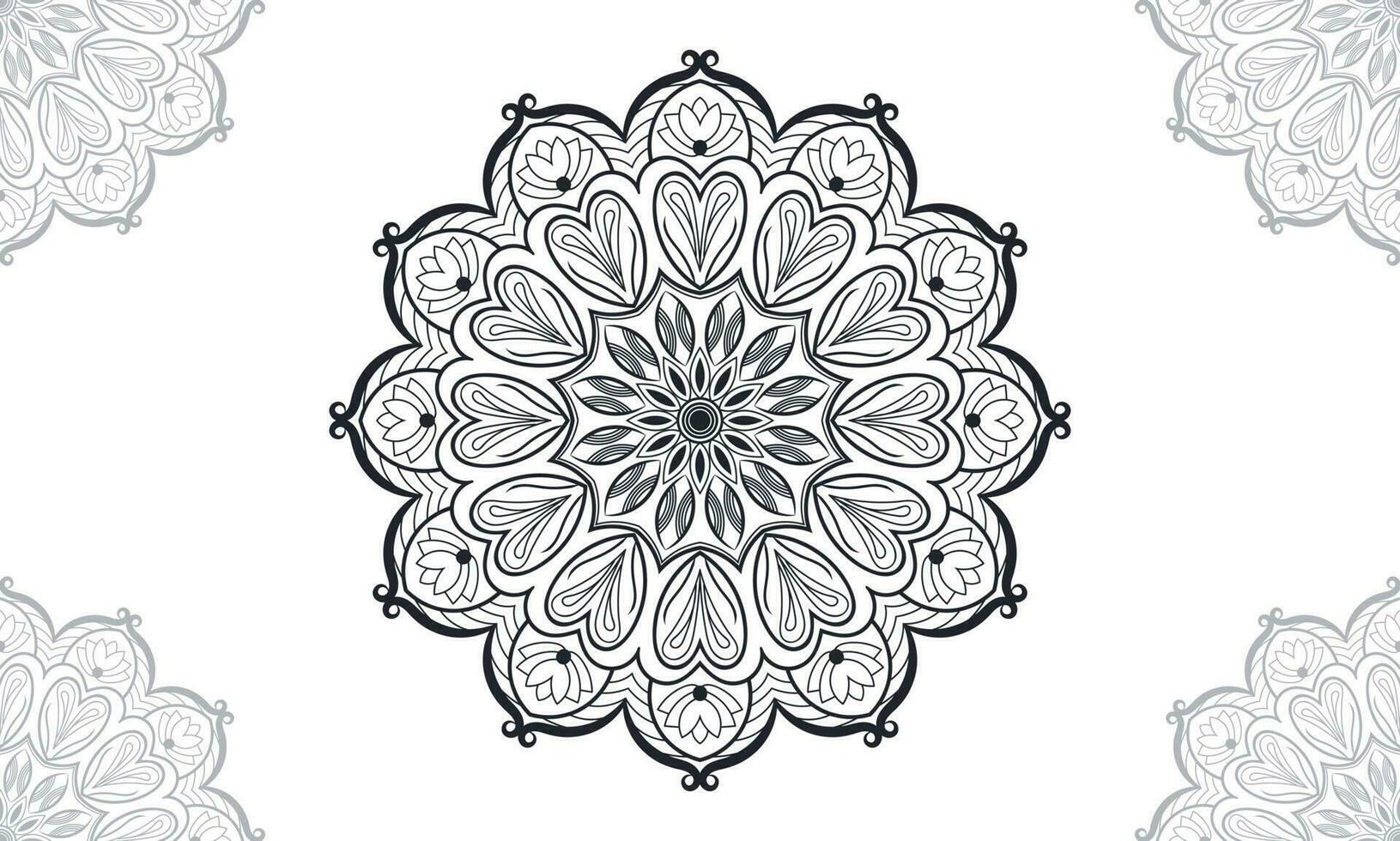 mandala ontwerp. abstract bloemen achtergrond ontwerp. vector