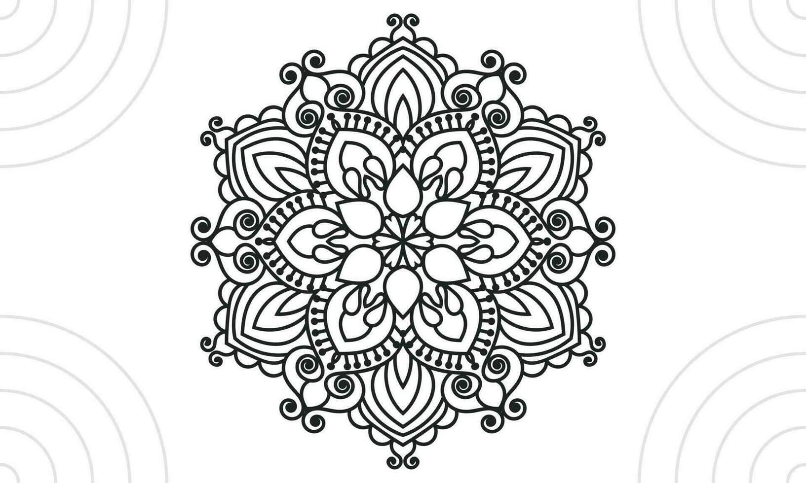 mandala ontwerp, mandala vector ontwerp.