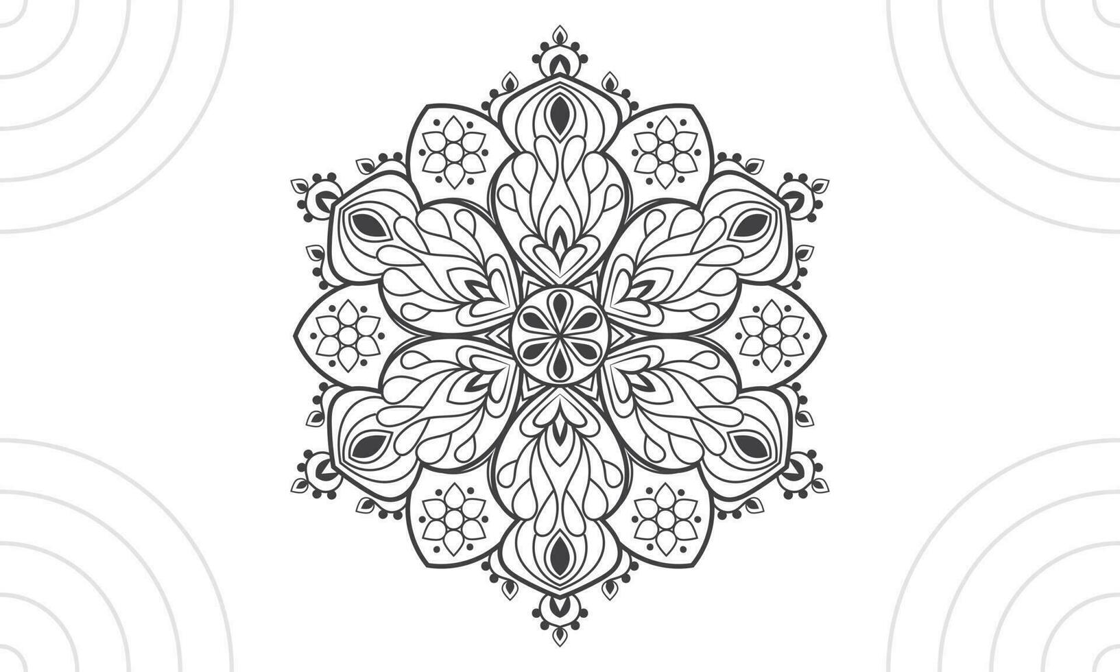 mandala ontwerp, mandala vector ontwerp.