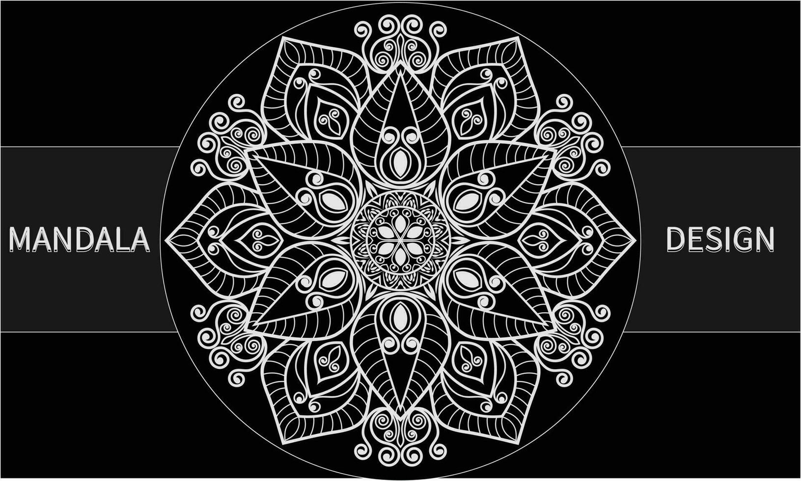 mandala ontwerp. abstract bloemen achtergrond ontwerp. vector