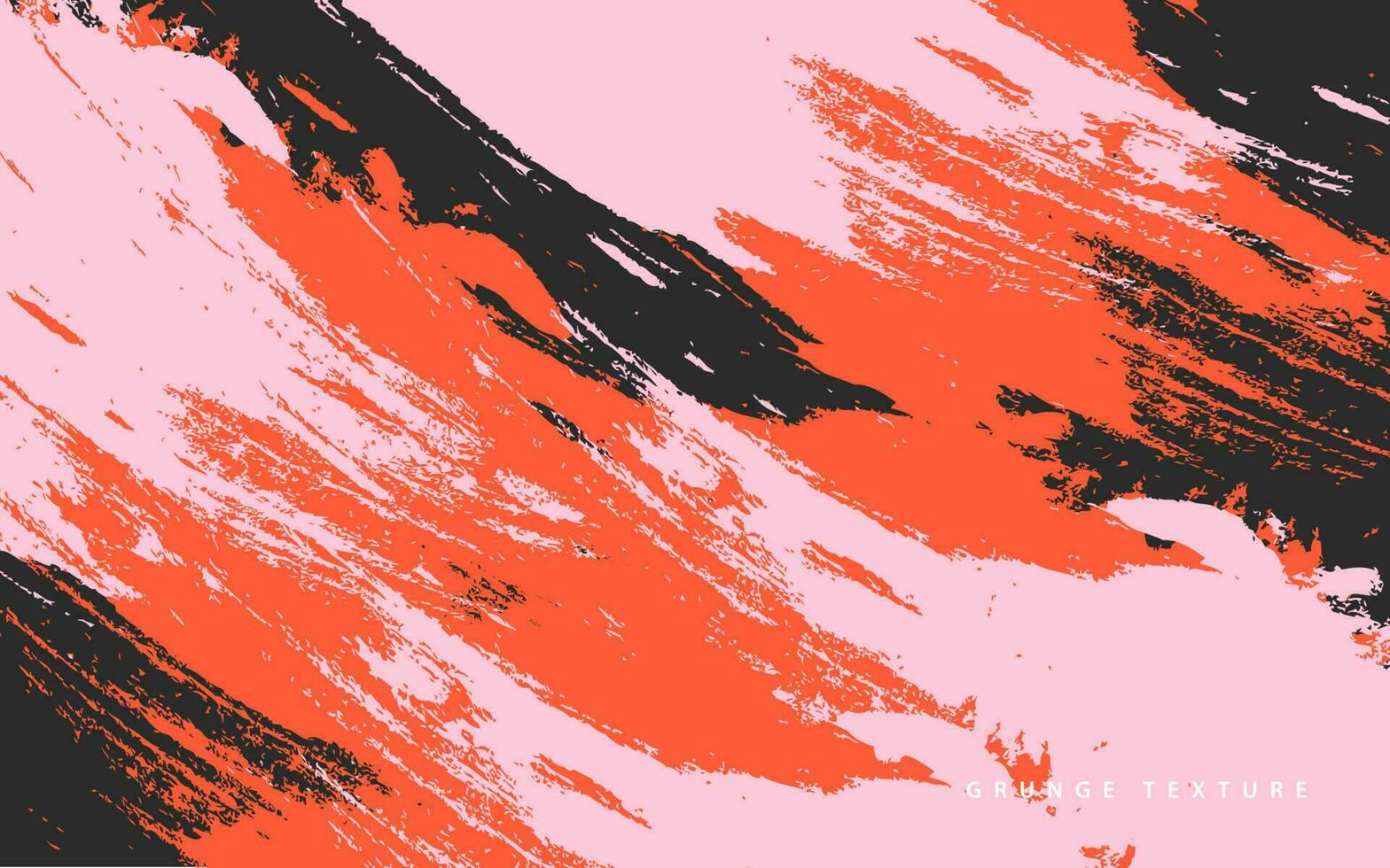 abstract grunge structuur penseel zwart en rood achtergrond vector
