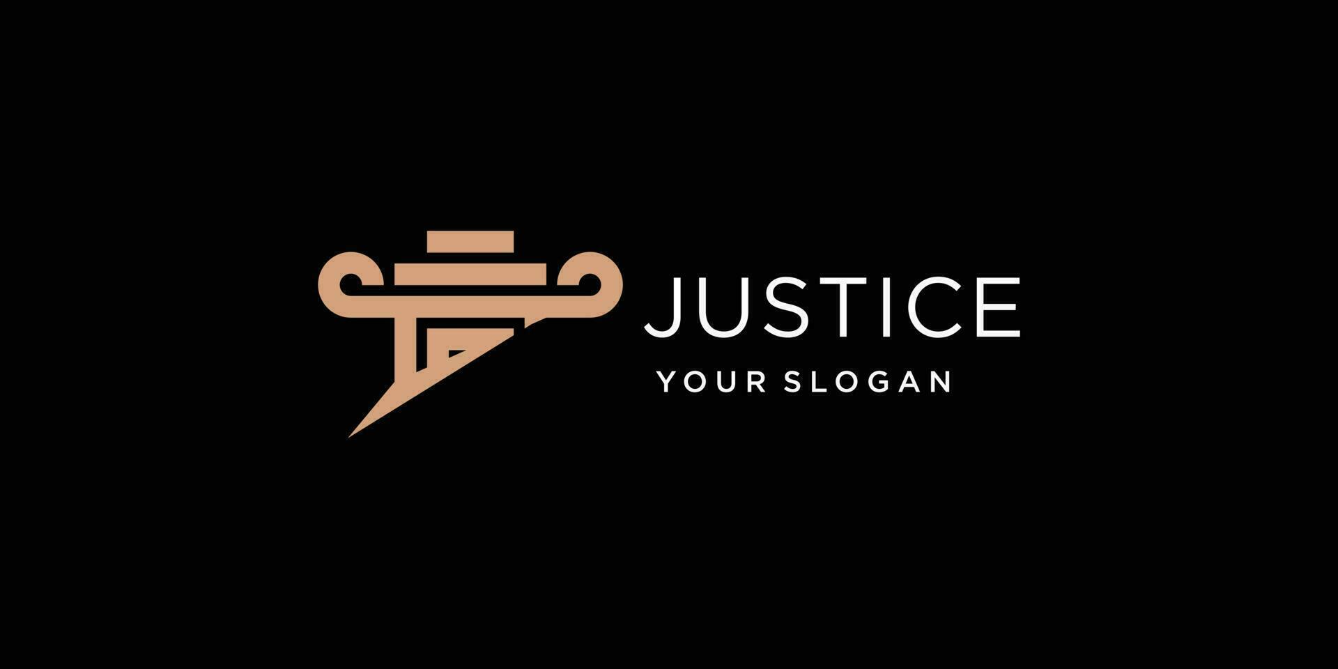 advocaat logo vector ontwerp met modern creatief stijl