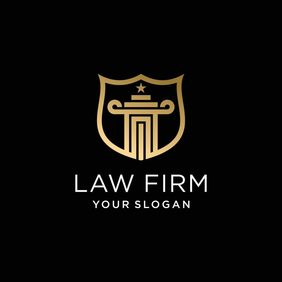 advocaat logo vector ontwerp met modern creatief stijl