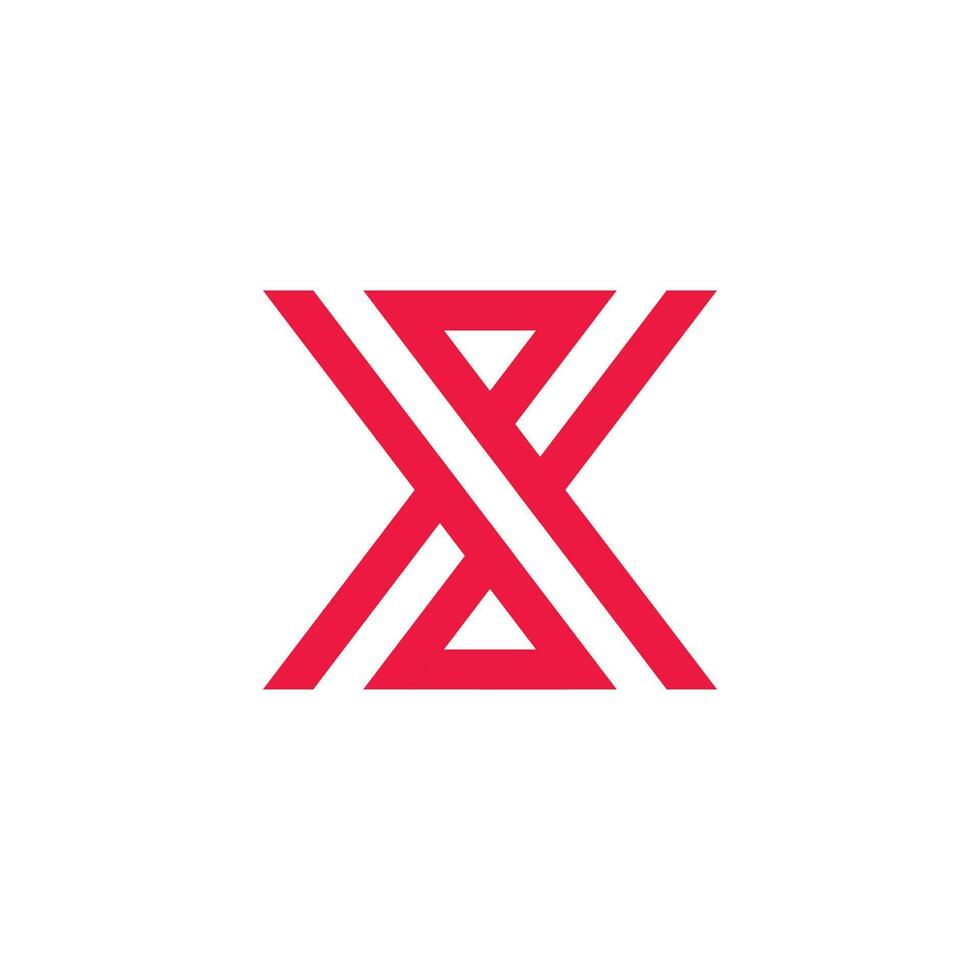 X logo ontwerp en sjabloon. vector