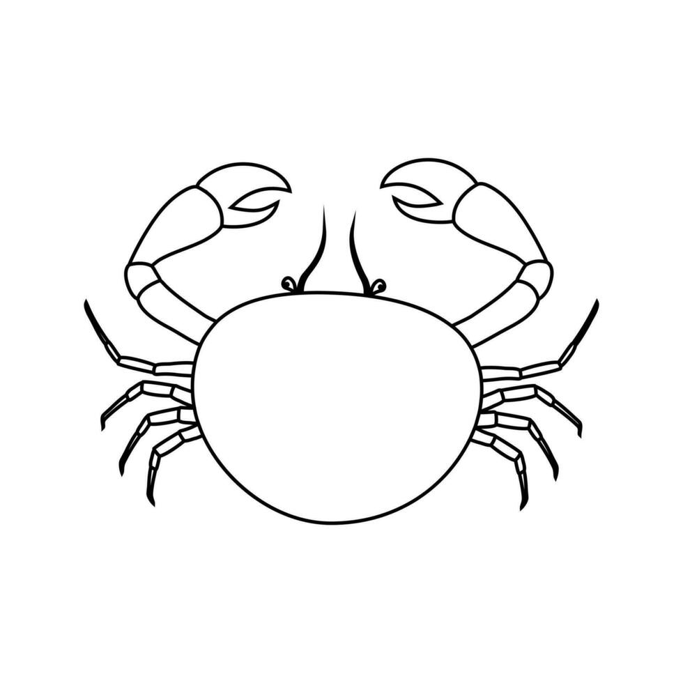 zeevruchten icoon vector. zee creaties illustratie teken. krab symbool of logo. vector