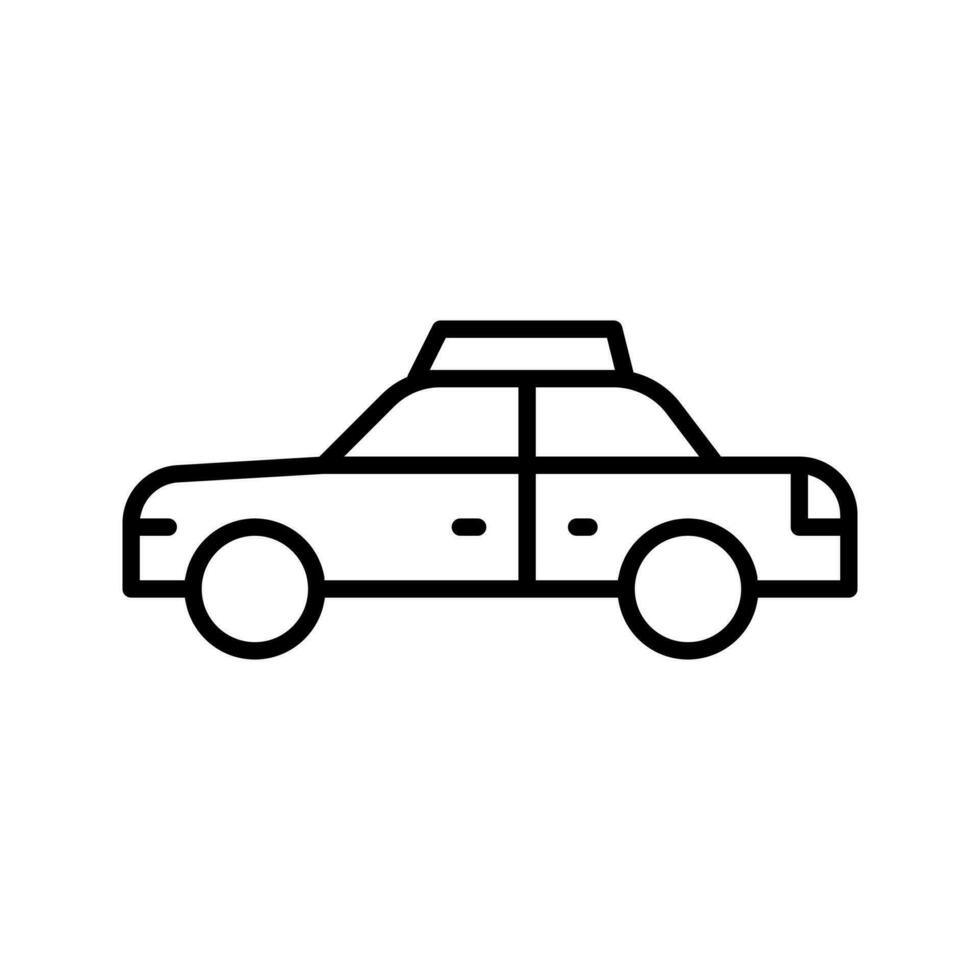 taxi icoon vector. openbaar vervoer illustratie teken. reizen symbool of logo. vector