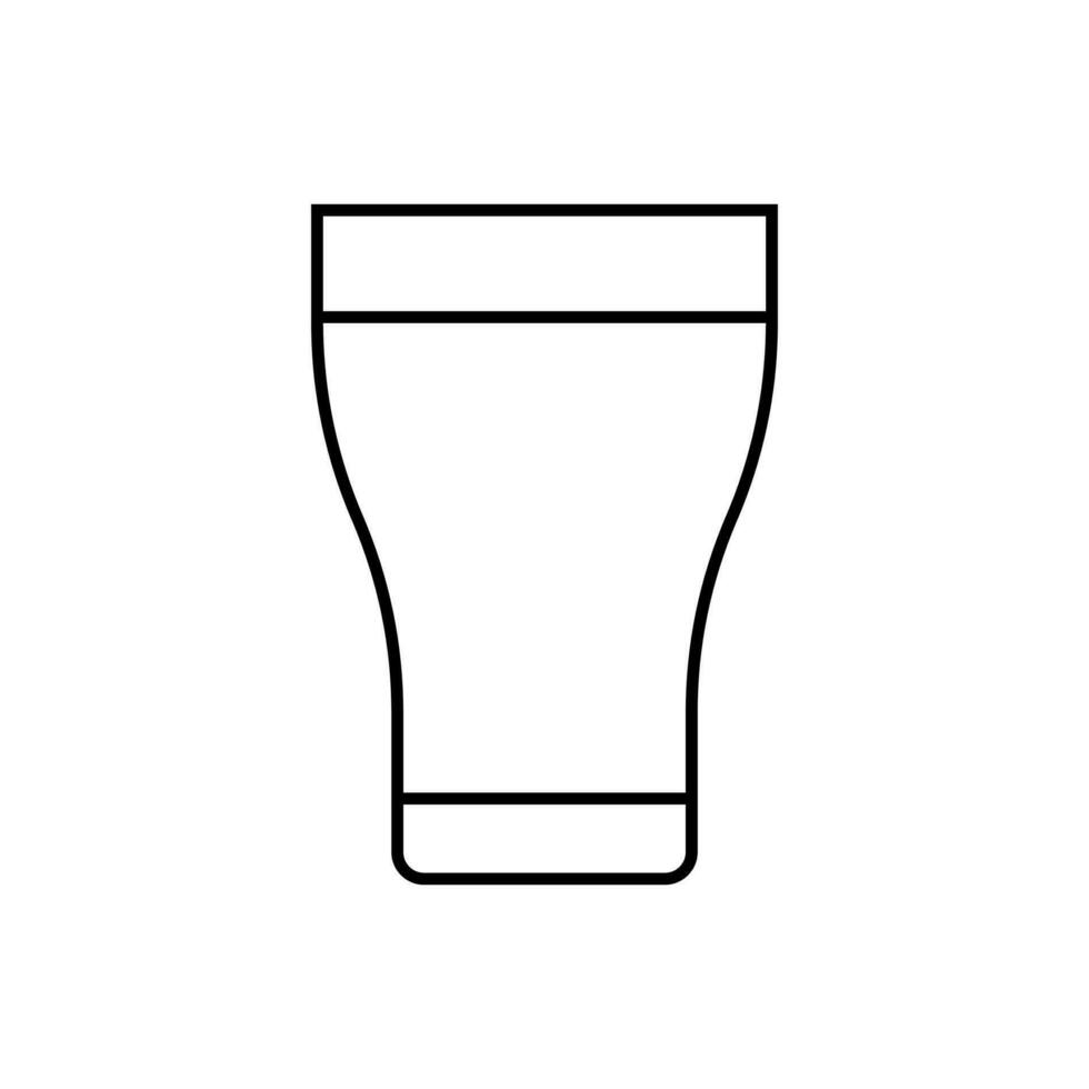 wijnglas icoon vector. alcohol drinken illustratie teken. beker symbool. bar logo. vector