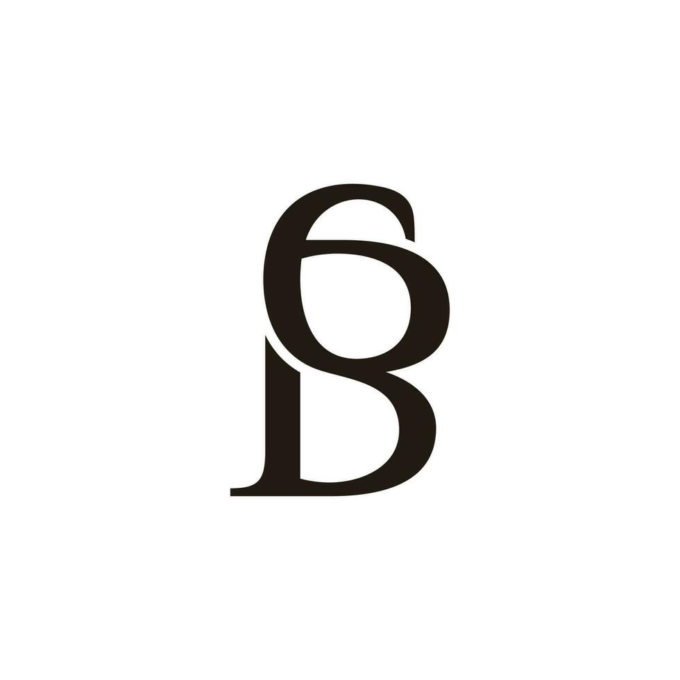 brief 6d gemakkelijk curves logo vector