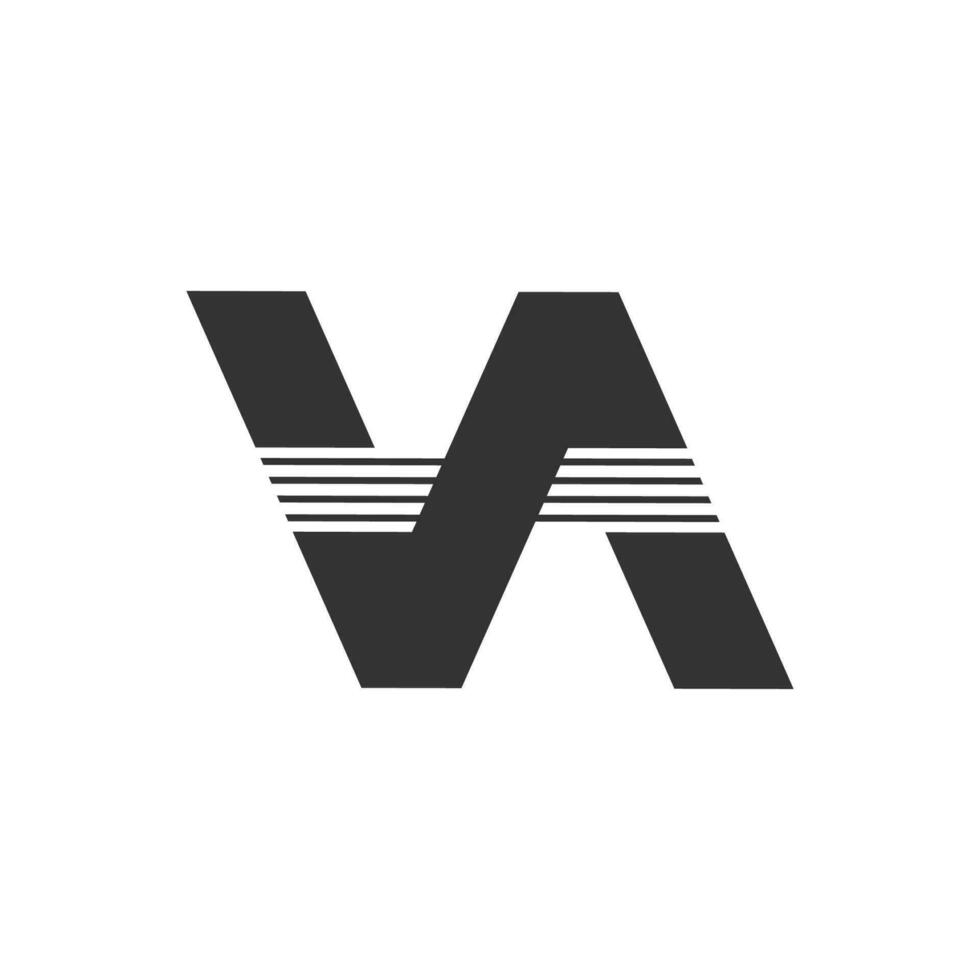 brief va gemakkelijk meetkundig logo vector