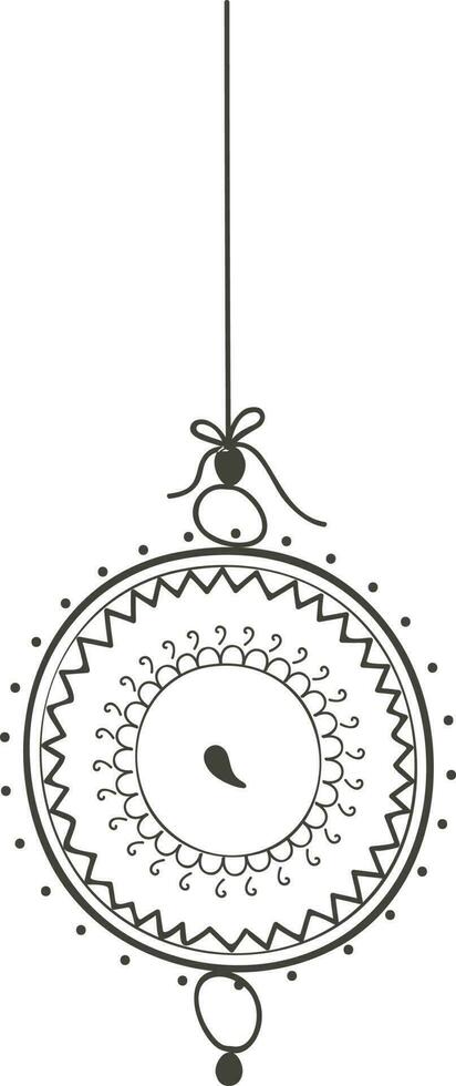 decoratief Kerstmis bal ontwerp. vector