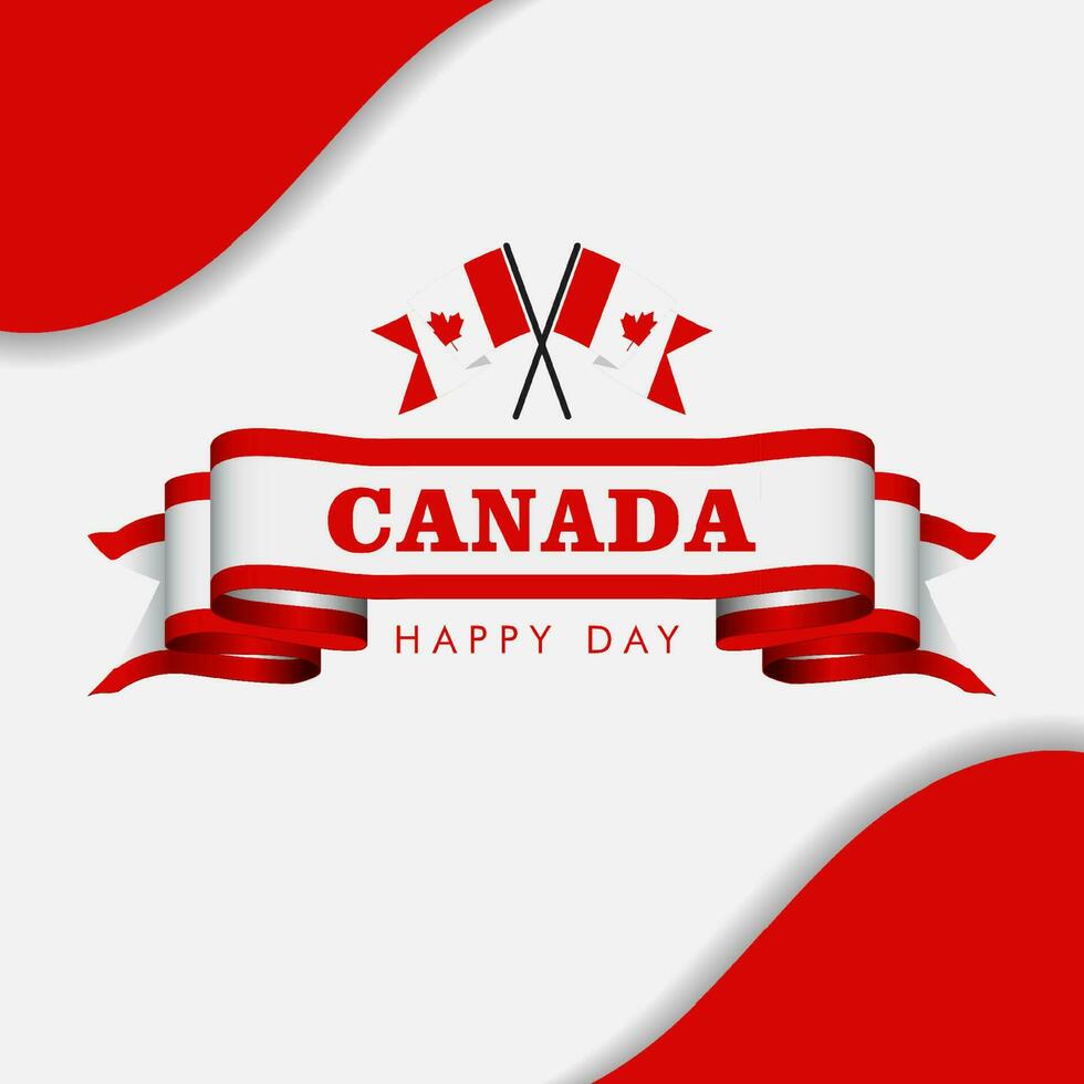 Canada dag, Canada land vlag en symbolen nationaal Canada dag achtergrond vuurwerk vector