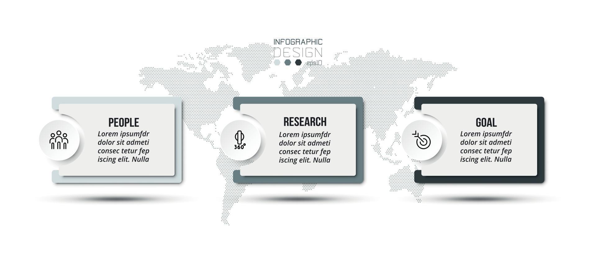 bedrijfsconcept infographic sjabloon met optie vector