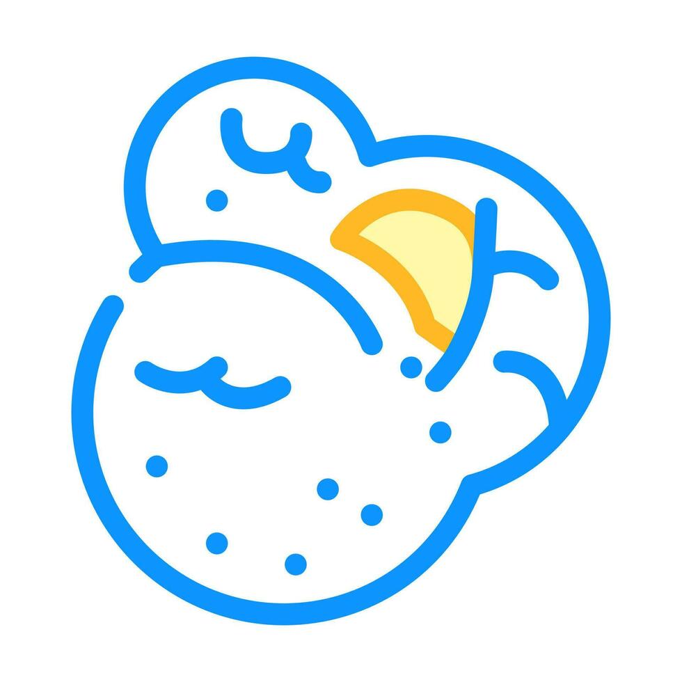 popcorn tussendoortje voedsel kleur icoon vector illustratie