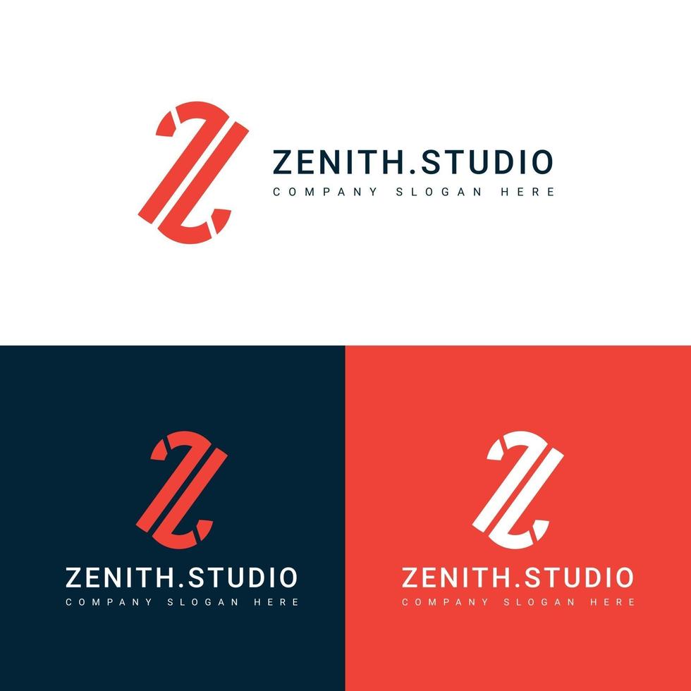 z brief logo ontwerp vector