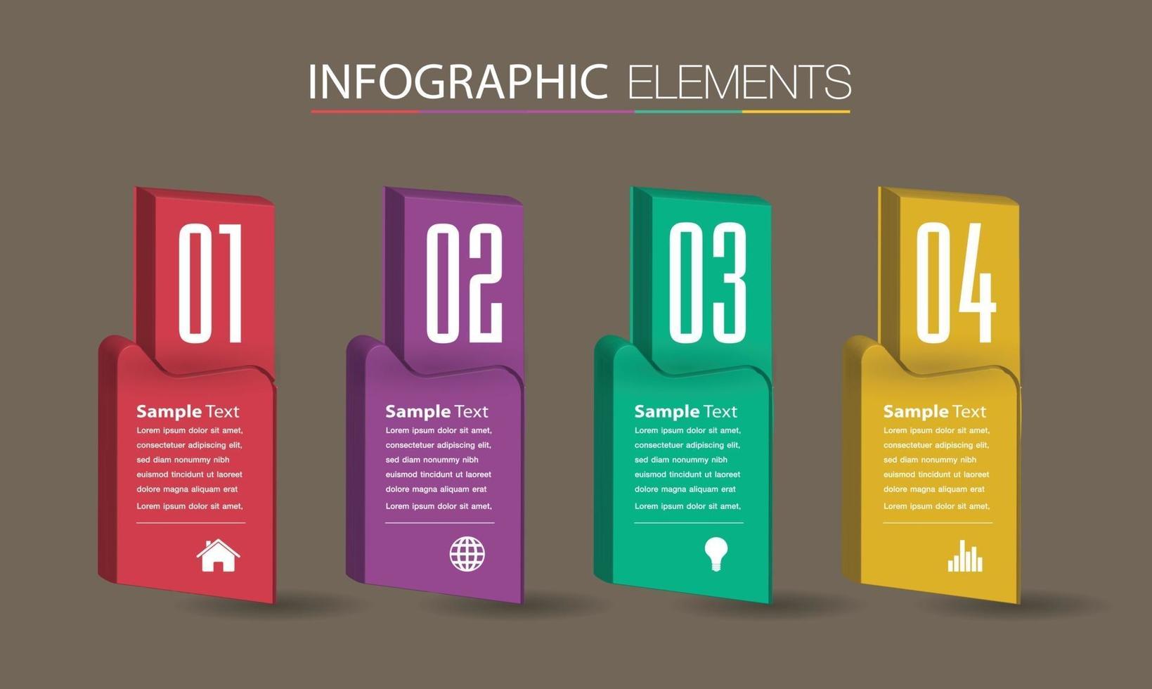 moderne tekstvak sjabloon banner infographics vector