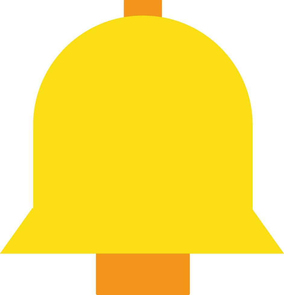 geel kleur van klok icoon voor school- concept. vector
