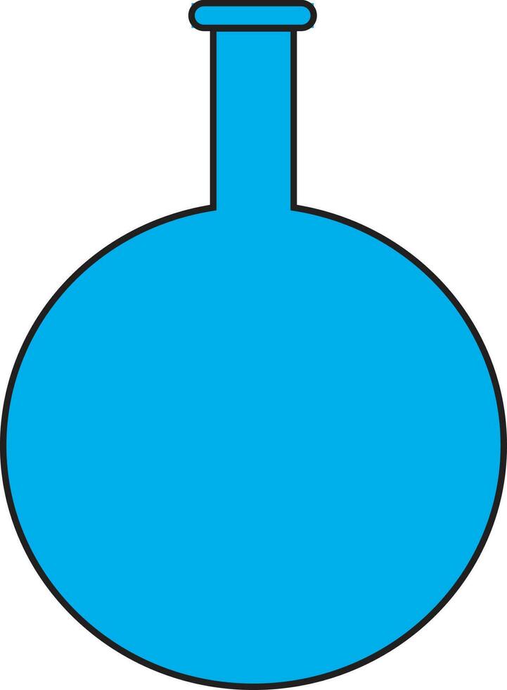 blauw pot icoon voor laboratorium in illustratie. vector