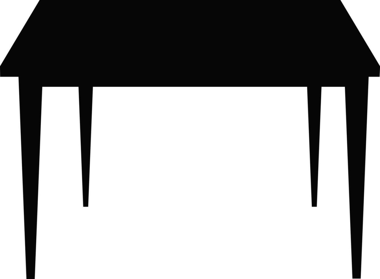 tafel icoon in silhouet voor onderwijs. vector