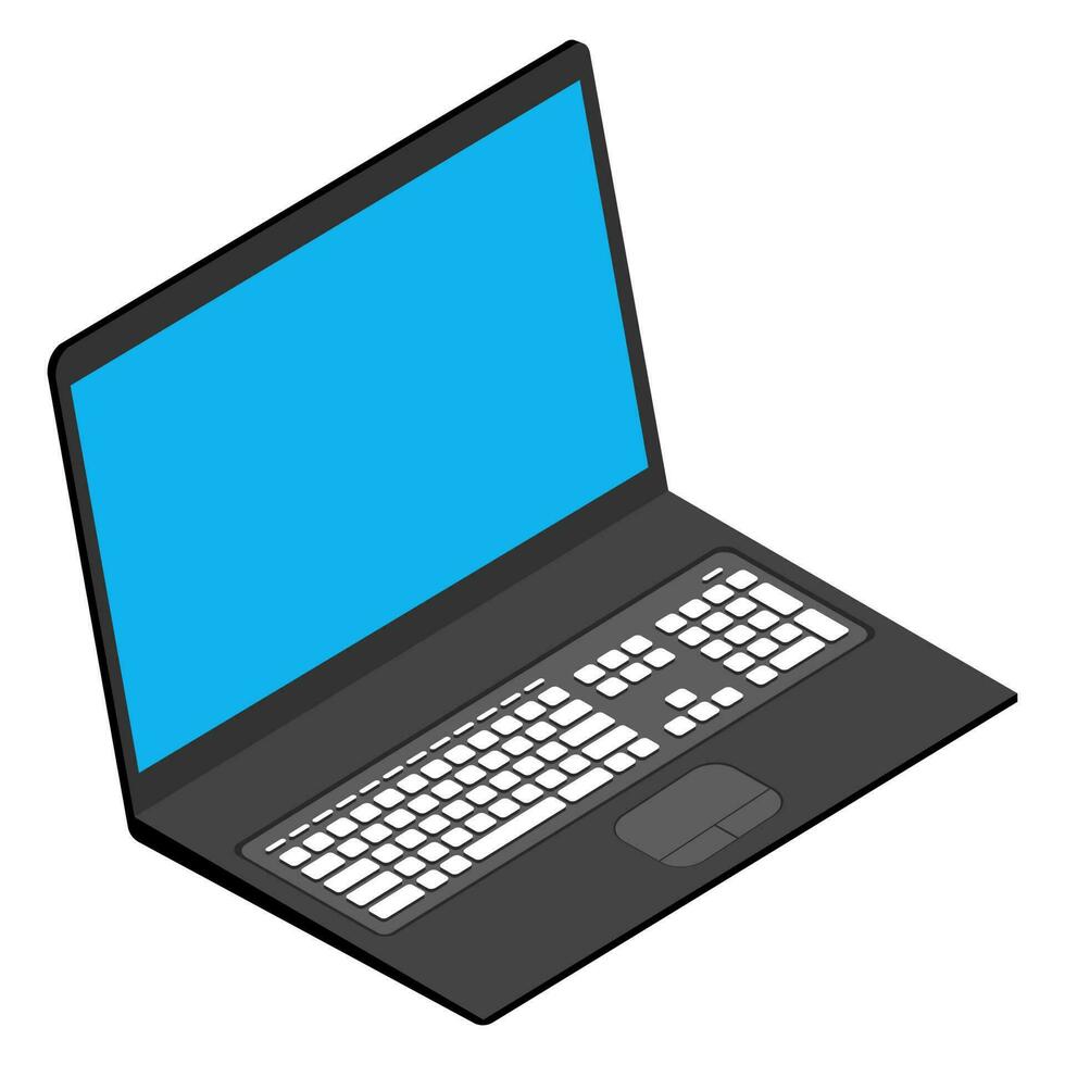 isometrische illustratie van laptop icoon. vector