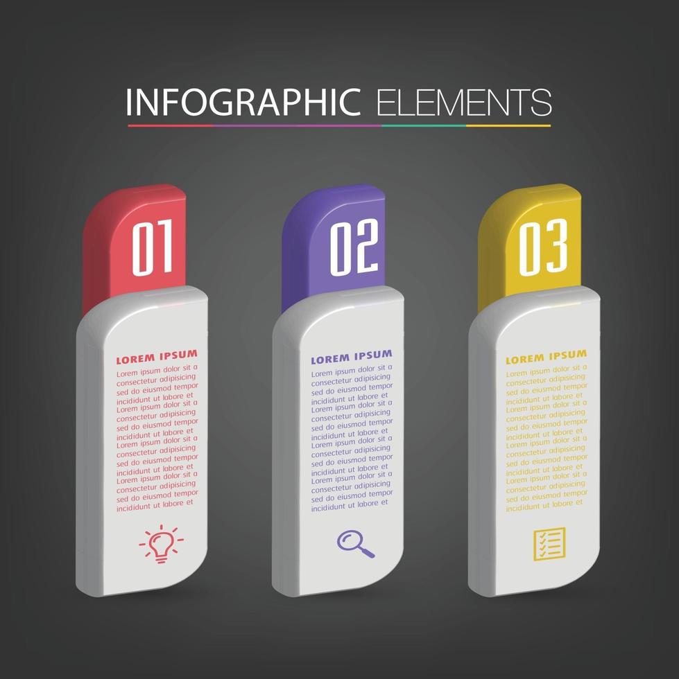 moderne tekstvak sjabloon banner infographics vector