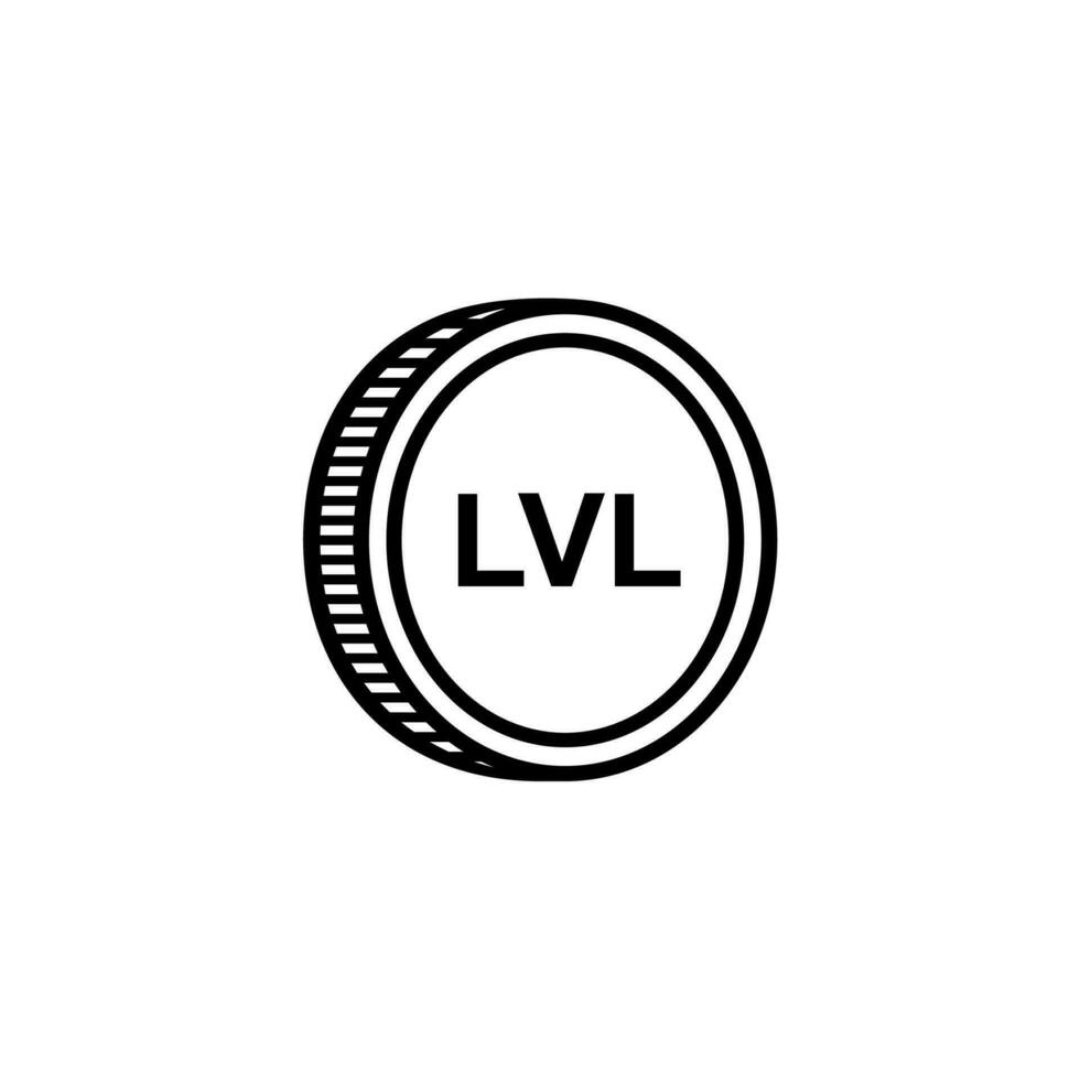 Letland valuta symbool, Lets lats icoon, lvl teken. vector illustratie