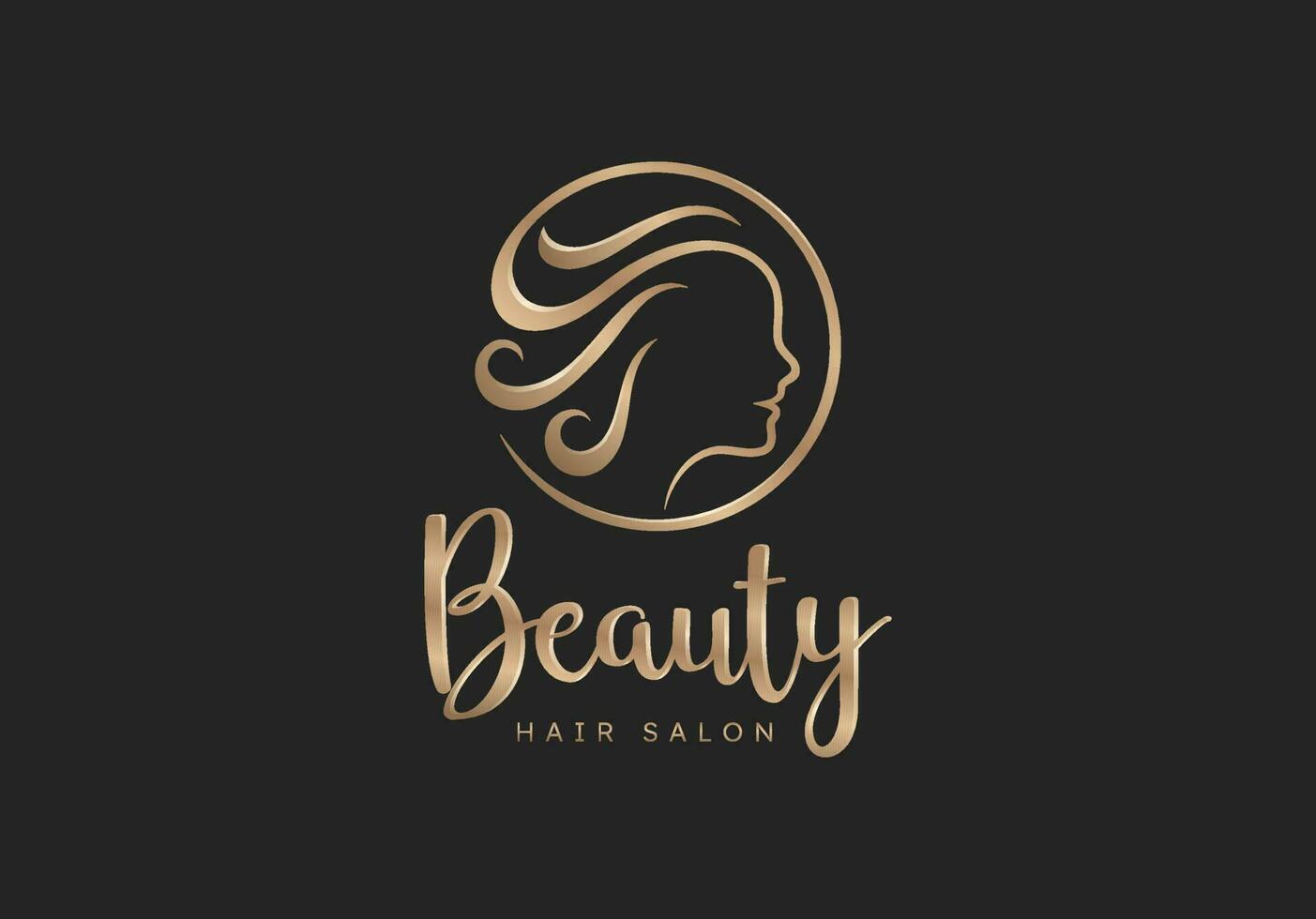 schoonheid salon kapper logo ontwerp vector