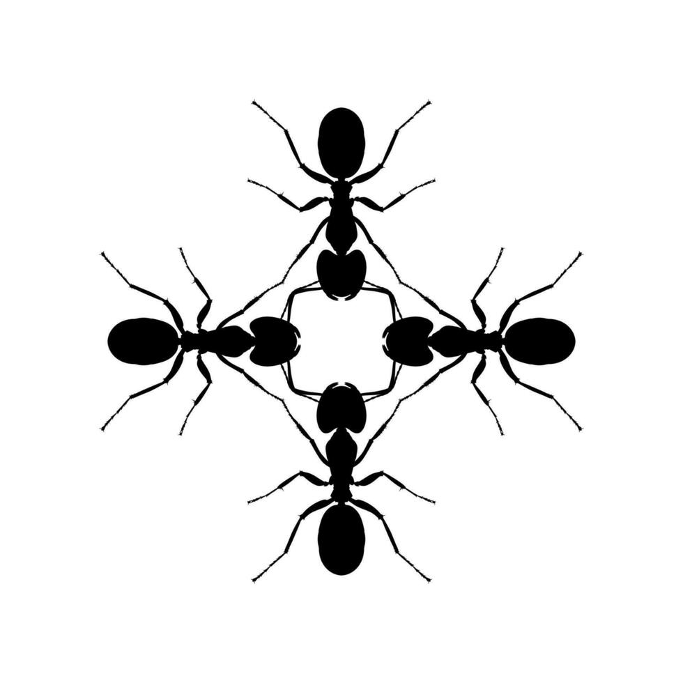 kolonie van de mier silhouet voor kunst illustratie, logo, pictogram, website, of grafisch ontwerp element. vector illustratie