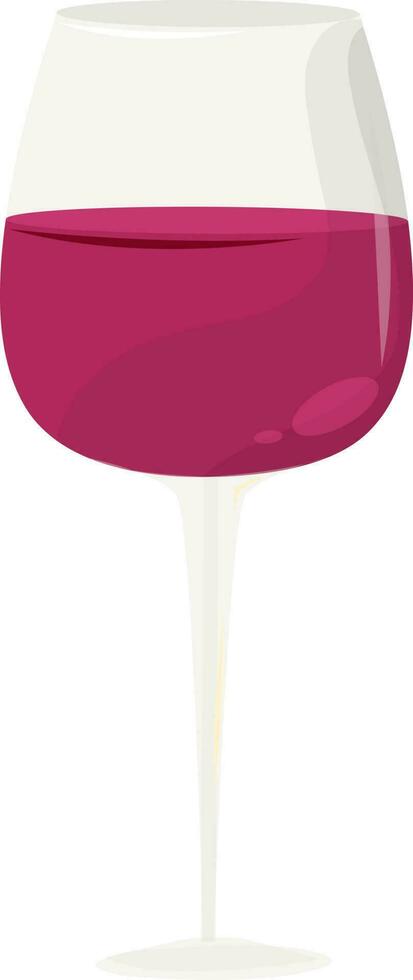 illustratie van geïsoleerd wijn glas element. vector