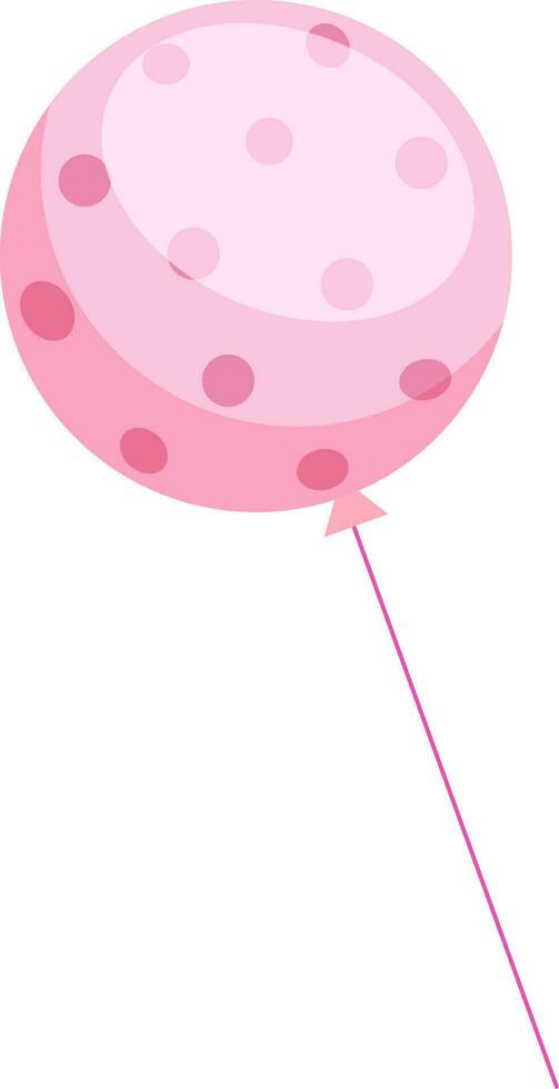geïsoleerd roze kleur ballon element icoon. vector