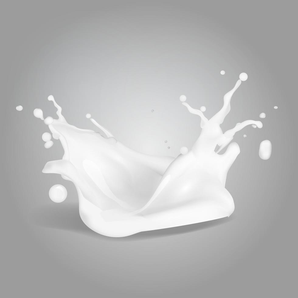 melk splash vectorillustratie vector