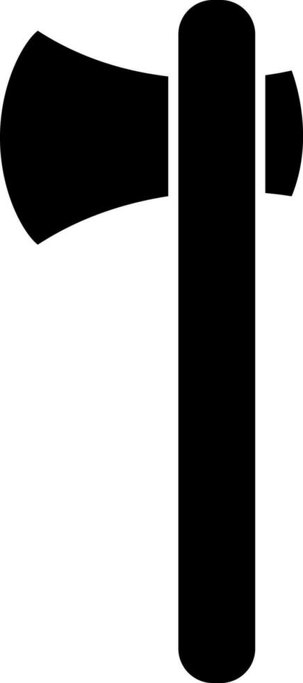 glyph illustratie van bijl icoon in vlak stijl. vector