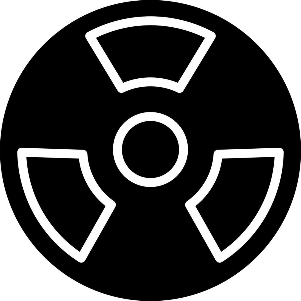 illustratie van nucleair icoon. vector