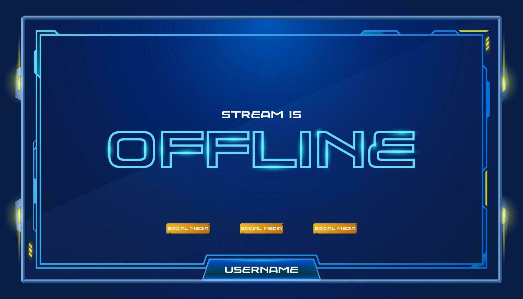 offline banier stroom sjabloon ontwerp vector