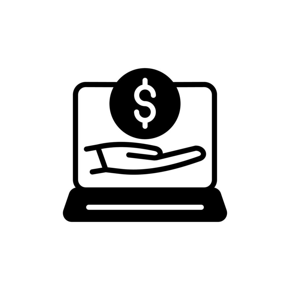 online geld bijdrage icoon in vector. illustratie vector