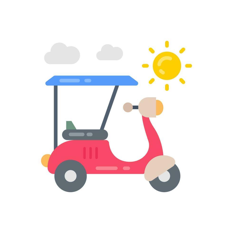 zonne- scooter icoon in vector. illustratie vector