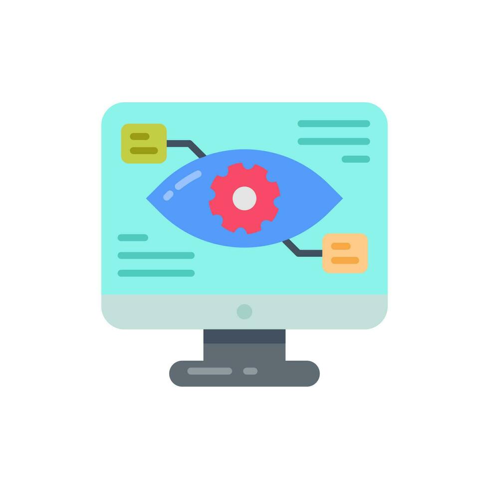 cyber oog icoon in vector. illustratie vector