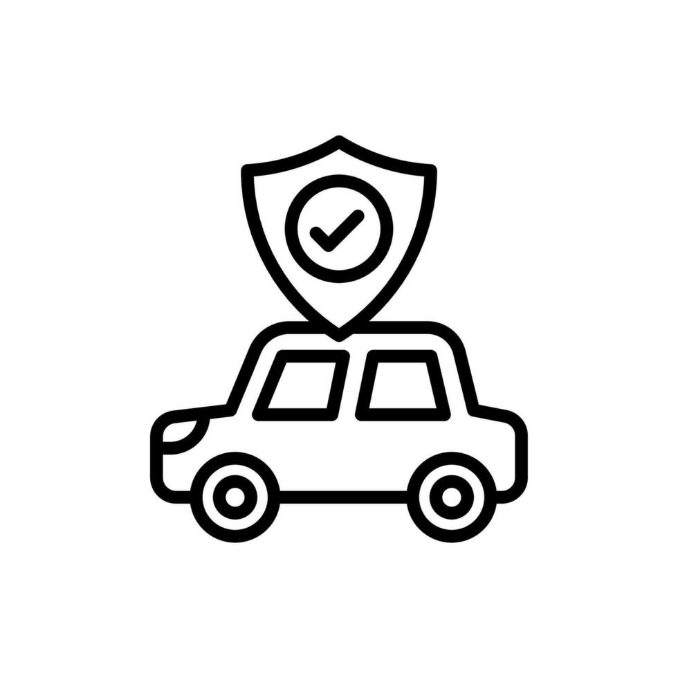 auto veiligheid icoon in vector. illustratie vector