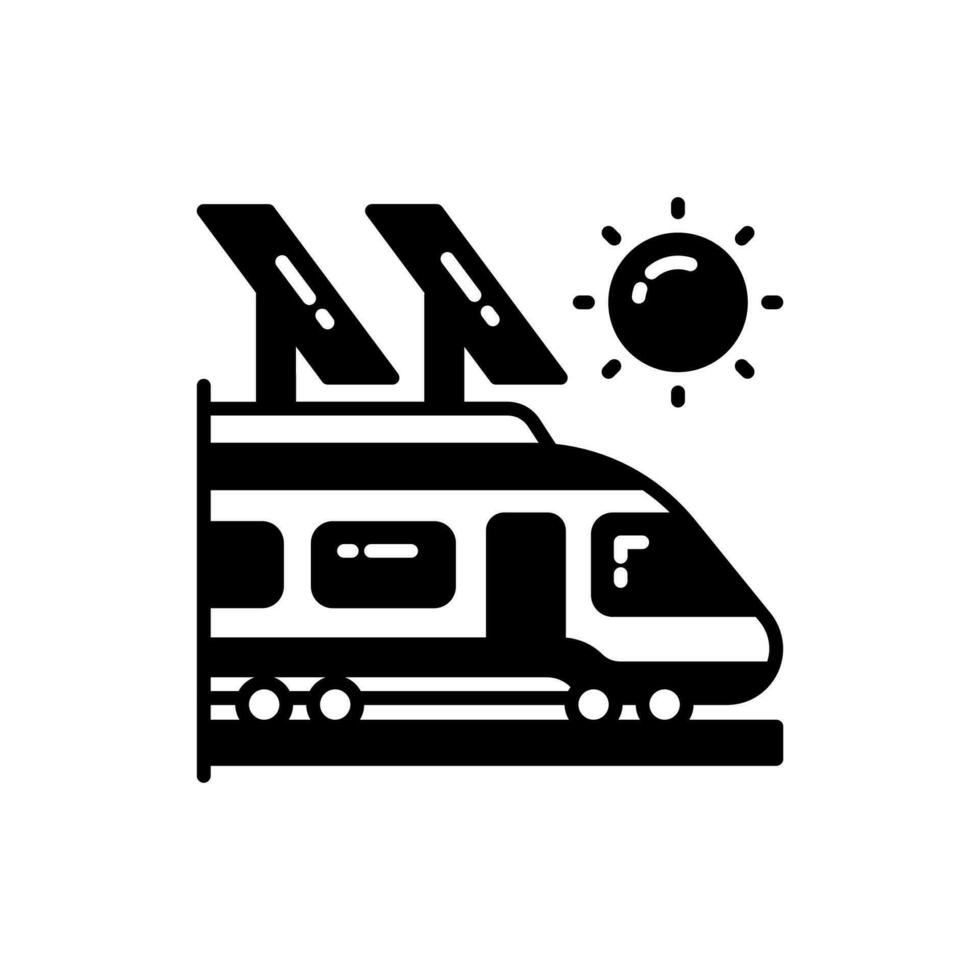 zonne- trein icoon in vector. illustratie vector