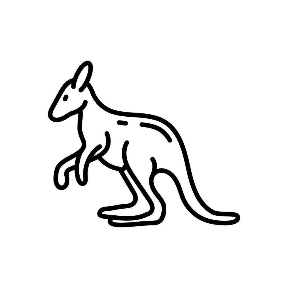 kangoeroe icoon in vector. illustratie vector