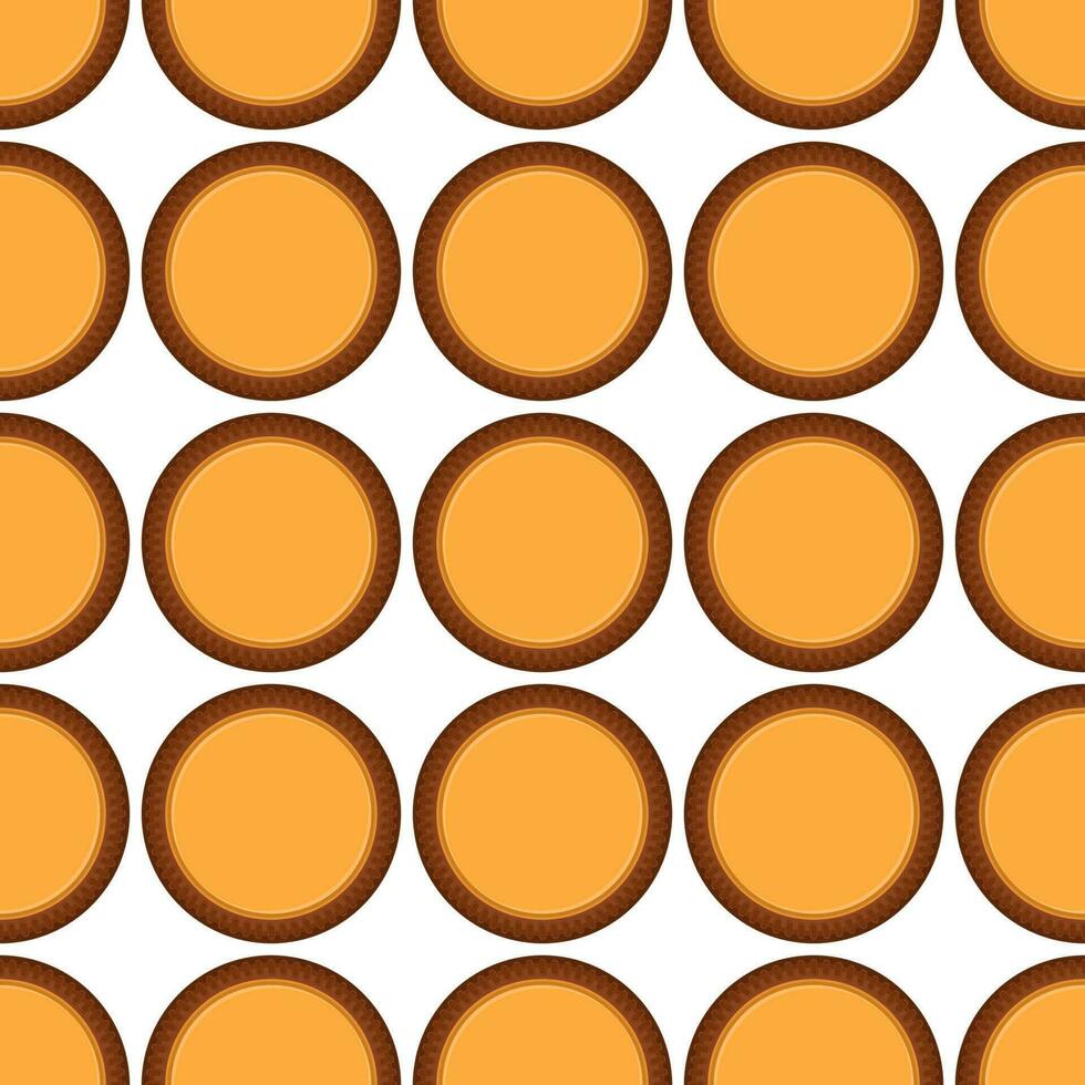 patroon eigengemaakt koekje verschillend smaak in gebakje biscuit vector