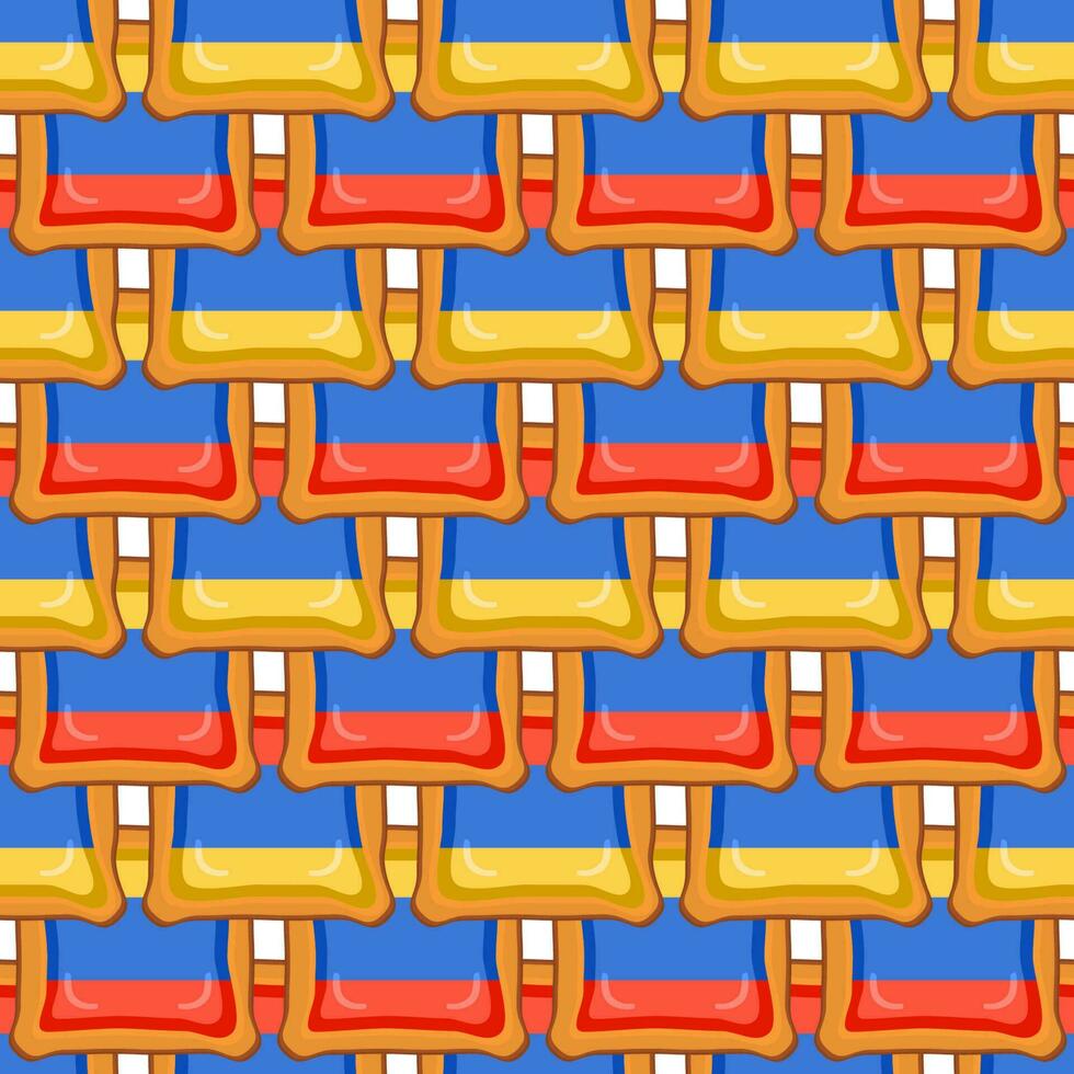 patroon koekje met vlag land Armenië in smakelijk biscuit vector