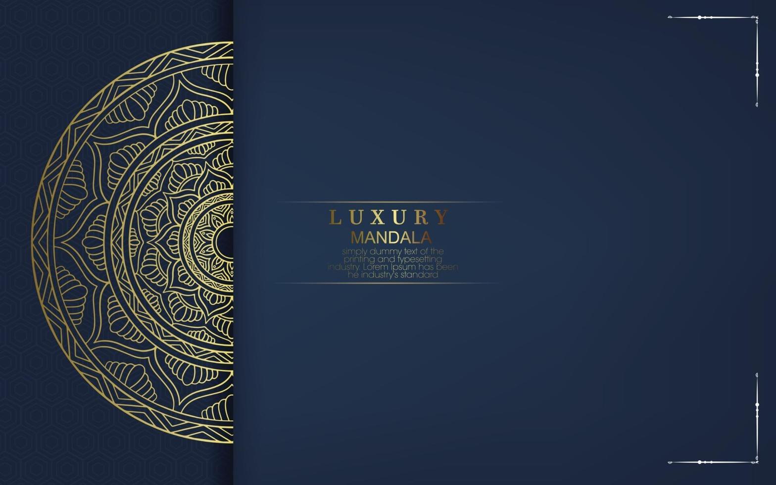 luxe mandala patroon achtergrond met gouden arabesque gratis vector