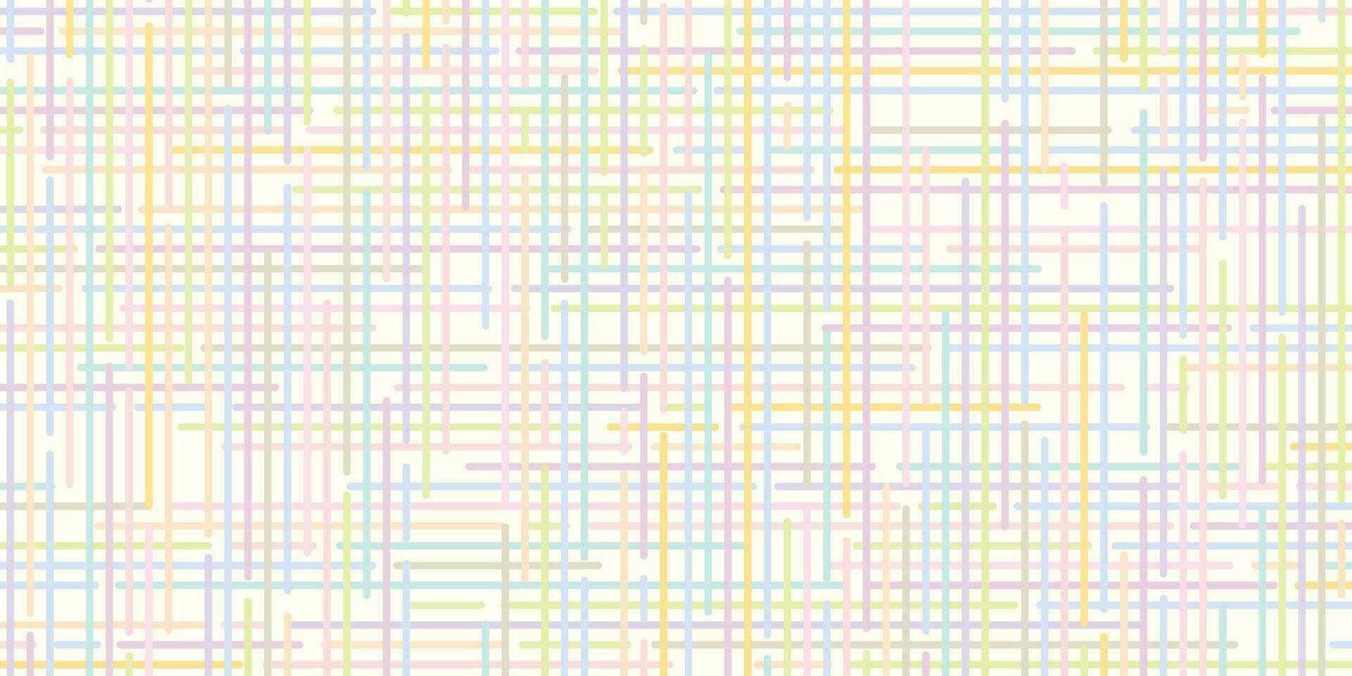 abstract pastel kleuren lijnen verticaal gemengd met horizontaal Aan wit achtergrond. partij uitnodiging kaart sjabloon vector illustratie.