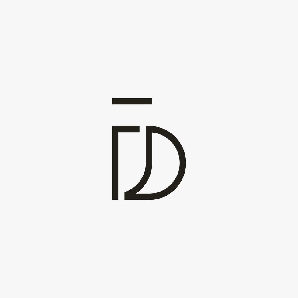 fd logo vector icoon illustratie