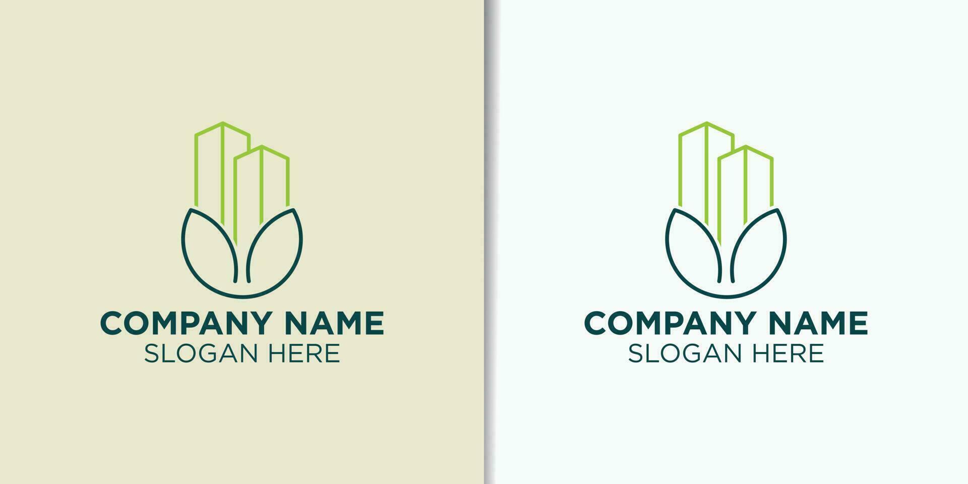 dak top logo ontwerp sjabloon, gebouw logo inspiratie, bouw bedrijf logo vector