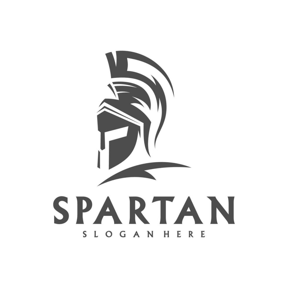 spartaans logo sjabloon vector, creatief Sparta logo vector, spartaans helm logo vector