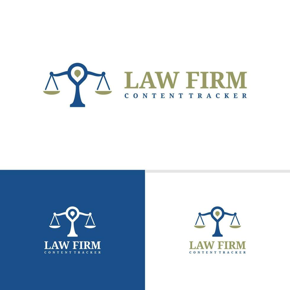 wet firma met punt logo sjabloon, creatief wet firma logo ontwerp vector, punt logo concept vector